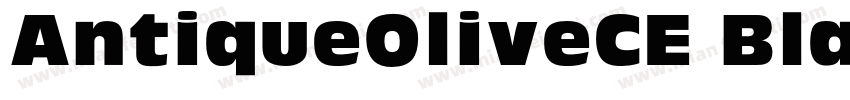 AntiqueOliveCE Black字体转换